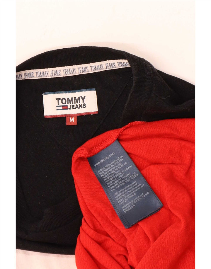 Tommy Hilfiger Mens Graphic T-Shirt Top Medium Multicoloured Colourblock