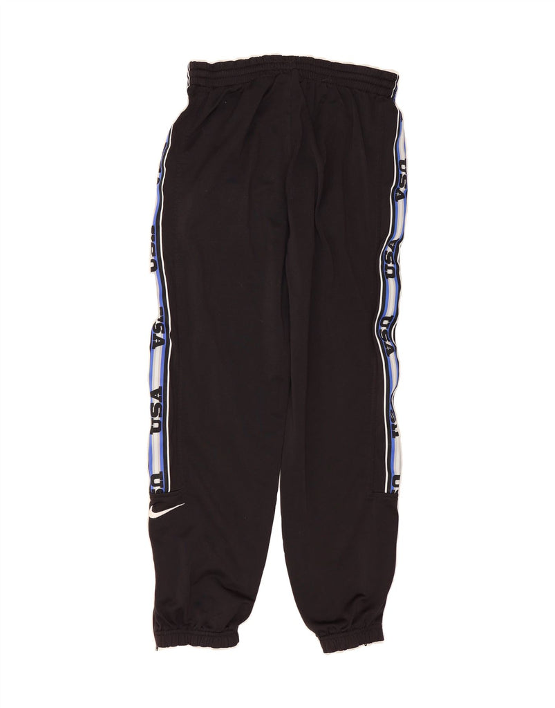 NIKE Boys Tracksuit Trousers Joggers 12-13 Years Large Black Colourblock Vintage Nike and Second-Hand Nike from Messina Hembry 