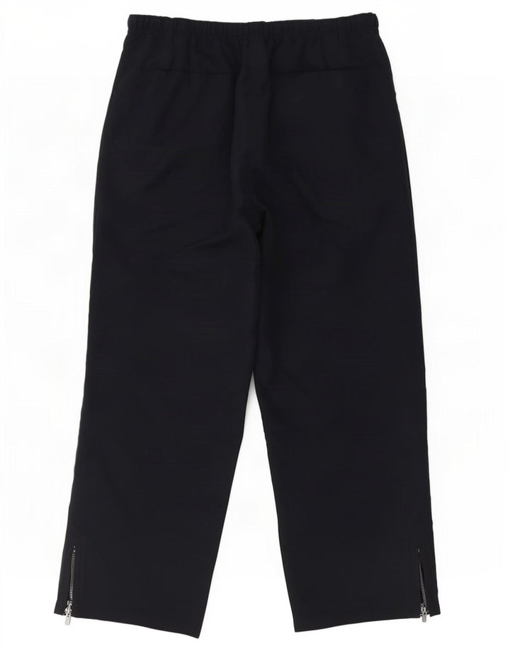 Reebok Womens Crop Tracksuit Trousers UK 16 Large Navy Blue