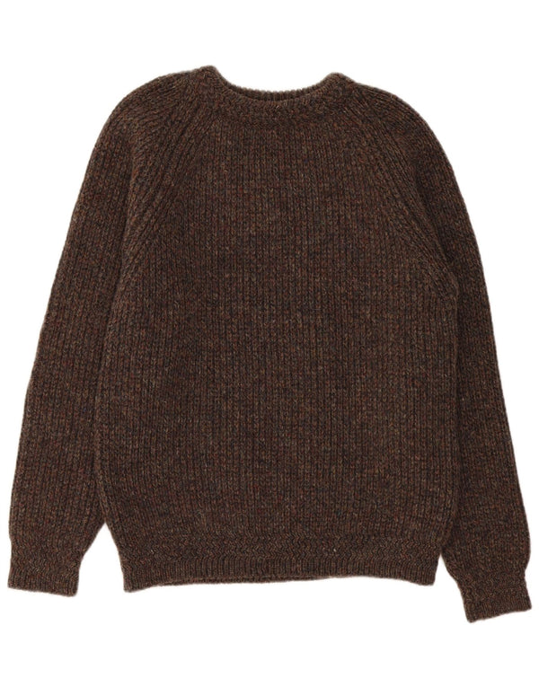 Magee Mens Crew Neck Jumper Sweater Large Brown Flecked New Wool