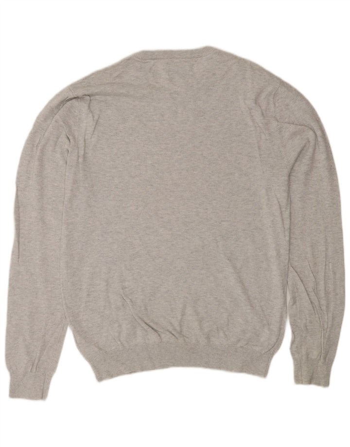Jack Wills Mens Crew Neck Jumper Sweater Medium Grey Cotton