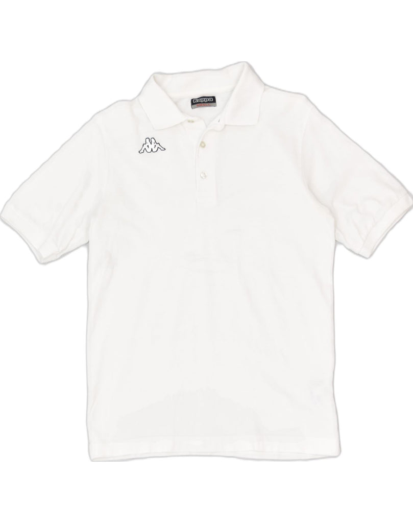 KAPPA Mens Polo Shirt Small White Cotton | Vintage | Thrift | Second-Hand | Used Clothing | Messina Hembry 