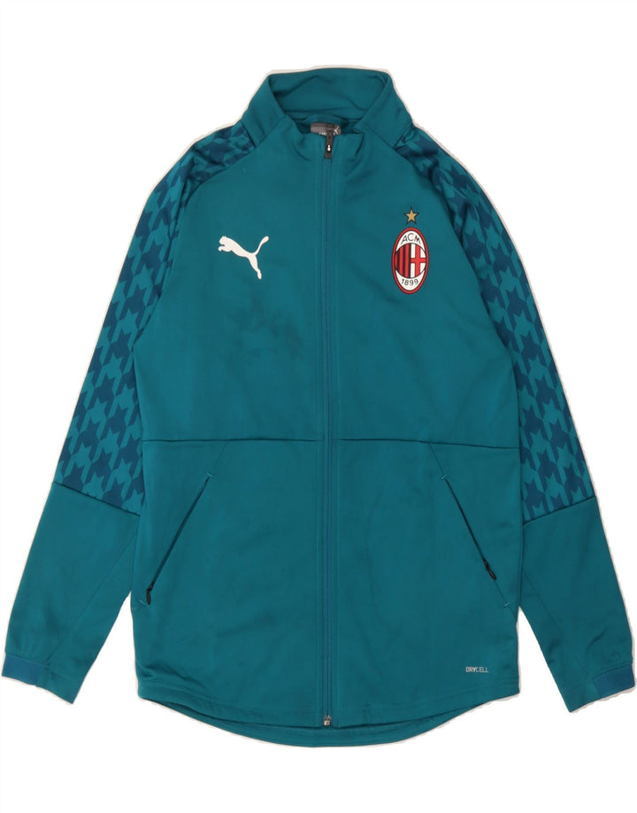 PUMA Boys AC Milan Tracksuit Top Jacket 13-14 Years Blue Polyester Vintage Puma and Second-Hand Puma from Messina Hembry 