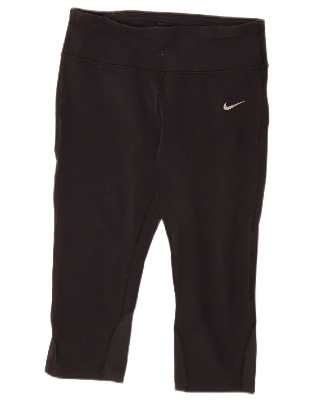 Nike Womens Dri Fit Capri Leggings UK 8 Small  Black Nylon