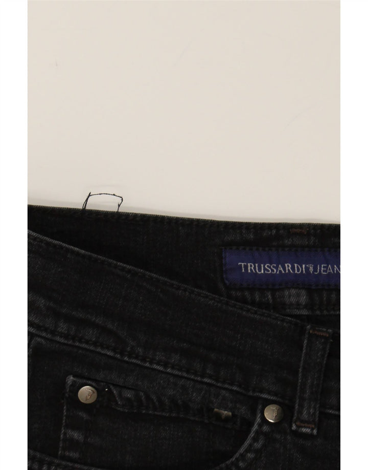 TRUSSARDI Womens Straight Jeans W29 L31 Black Cotton Vintage Trussardi and Second-Hand Trussardi from Messina Hembry 