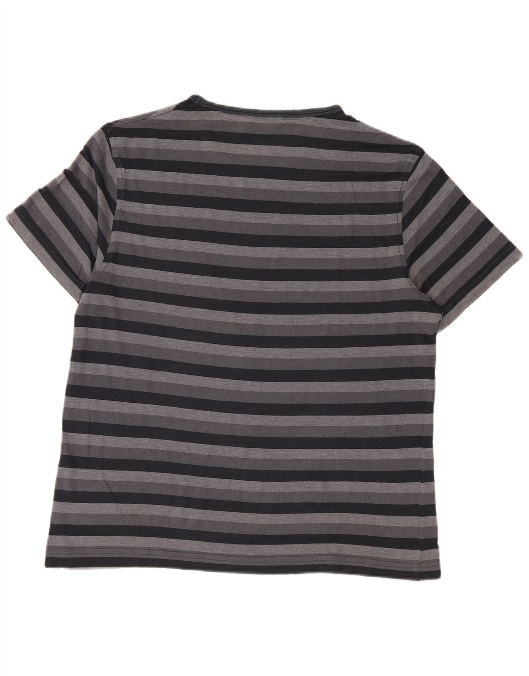 TED BAKER Mens T-Shirt Top Size 4 Large Grey Striped