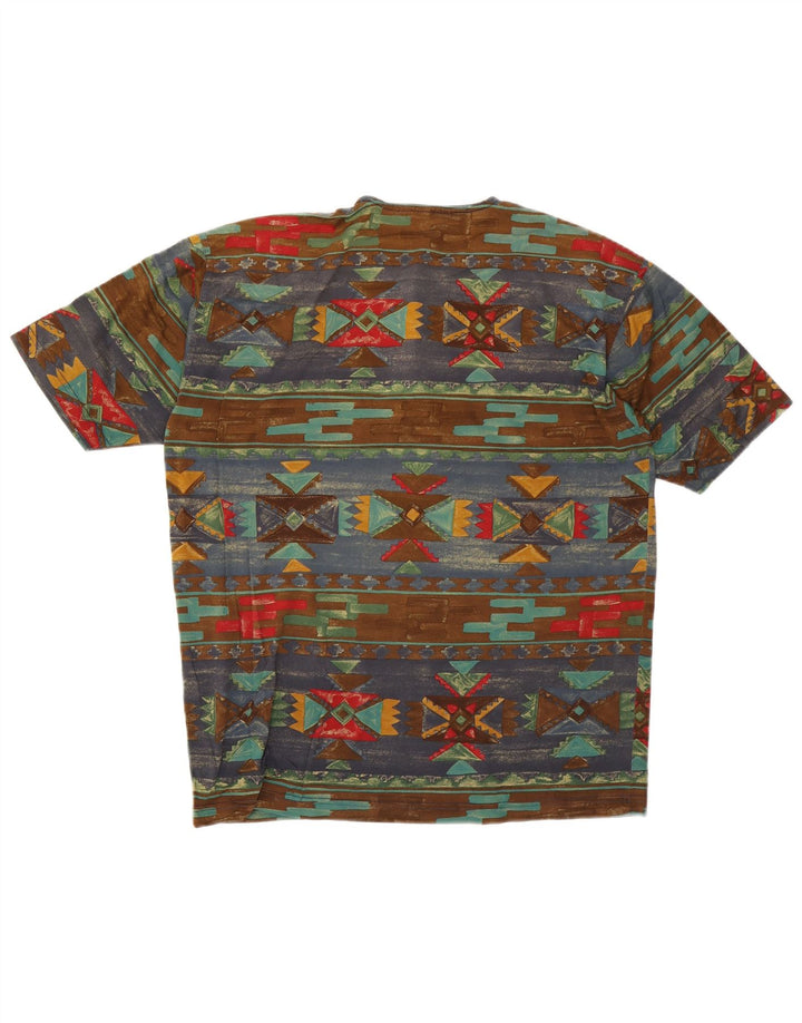 Paul & Shark Mens T-Shirt Top Large Multicoloured Geometric