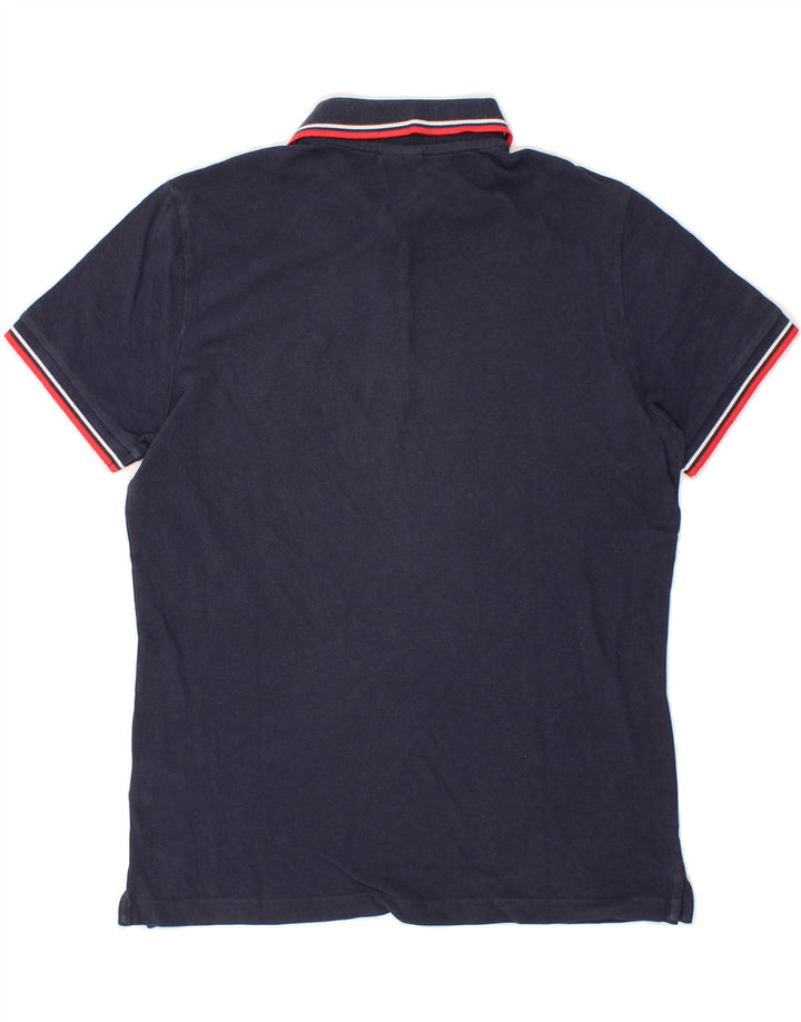DIADORA Mens Polo Shirt Large Navy Blue Cotton Vintage Diadora and Second-Hand Diadora from Messina Hembry 