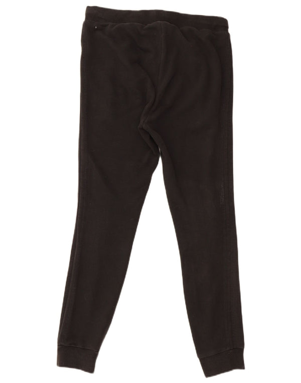 Adidas Womens Tracksuit Trousers Joggers UK 12 Medium Black Cotton
