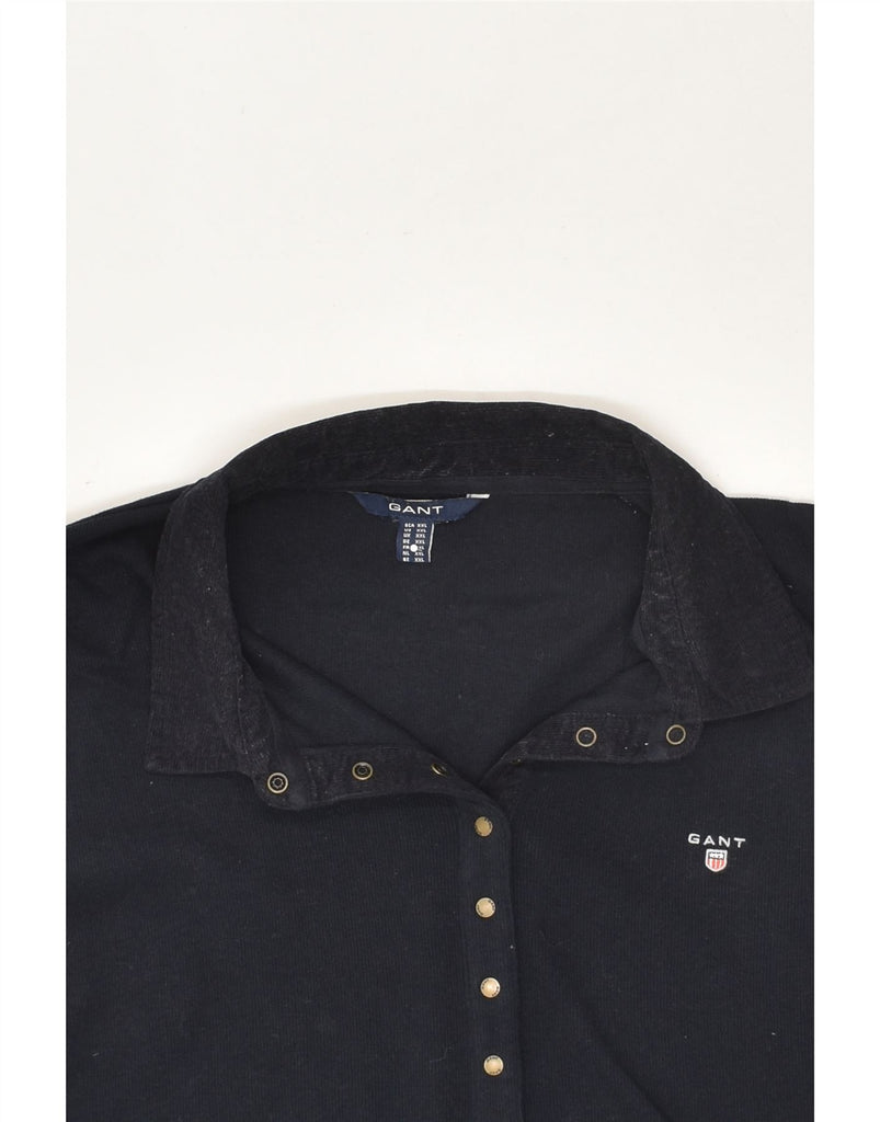 GANT Womens Long Sleeve Polo Shirt UK 20 2XL Navy Blue Cotton | Vintage Gant | Thrift | Second-Hand Gant | Used Clothing | Messina Hembry 
