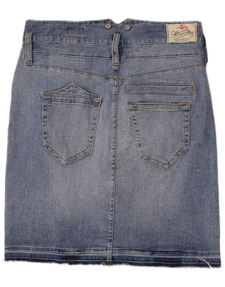 Herrlicher Womens Denim Skirt W29 Medium Blue Cotton