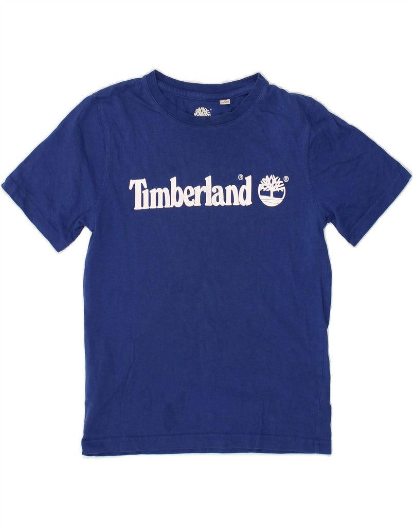 TIMBERLAND Boys Graphic T-Shirt Top 9-10 Years Navy Blue | Vintage Timberland | Thrift | Second-Hand Timberland | Used Clothing | Messina Hembry 