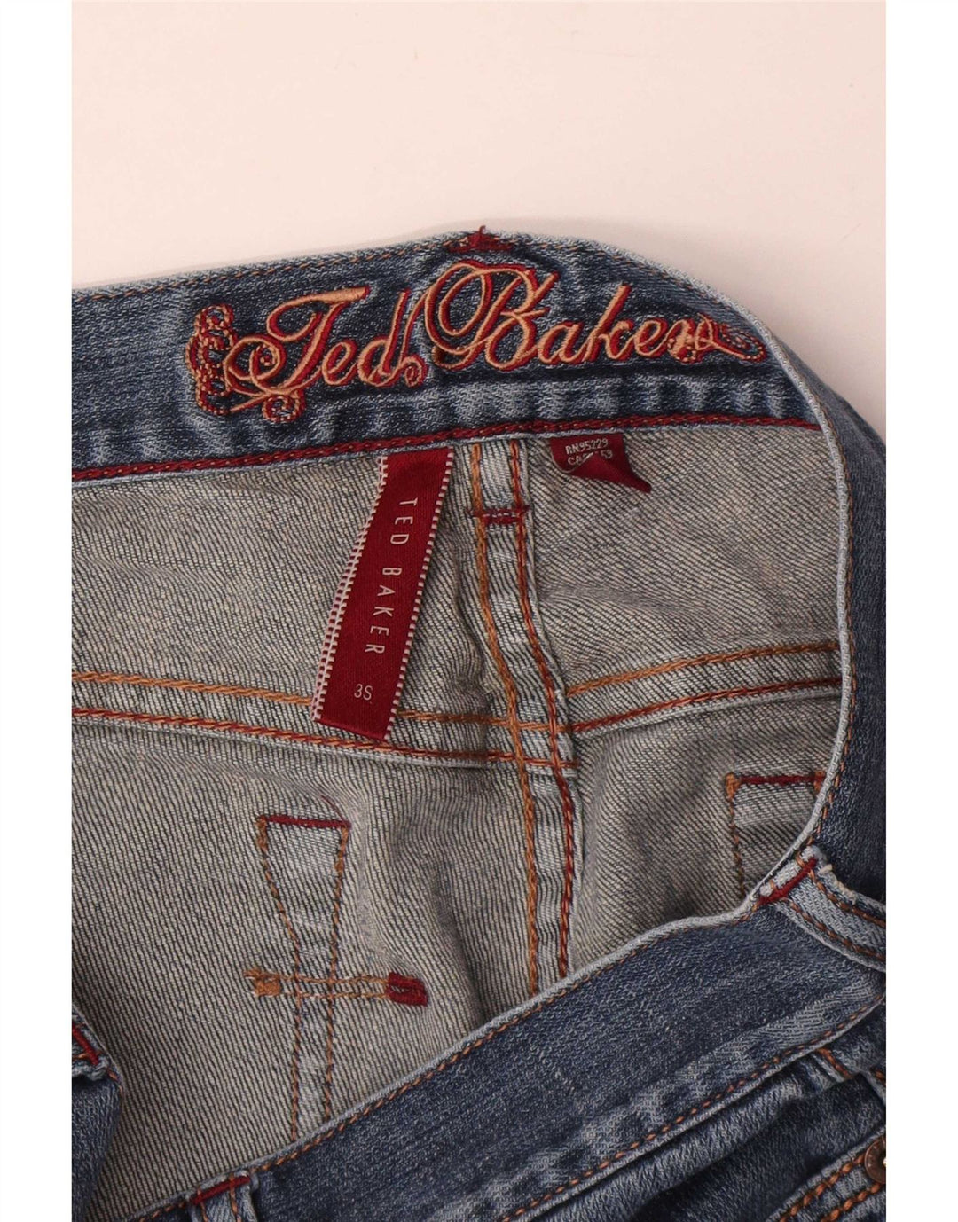 Ted Baker Womens Slim Jeans Size 3 Medium W33 L30 Blue