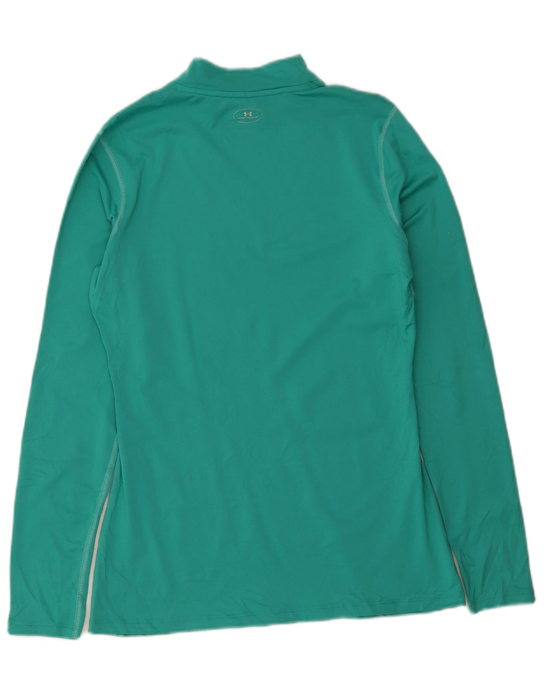 Under Armour Mens Heat Gear Top Long Sleeve Large Green Polyester