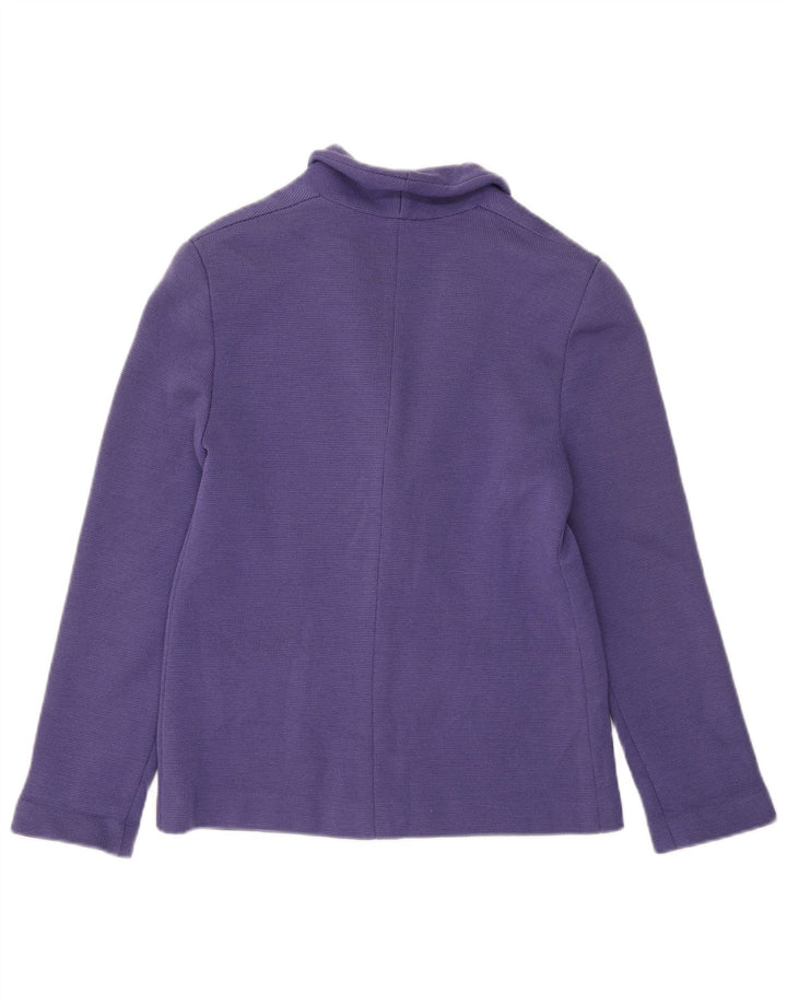 Luisa Spagnoli Womens Knit 2 Button Blazer Jacket UK 10 Small Purple