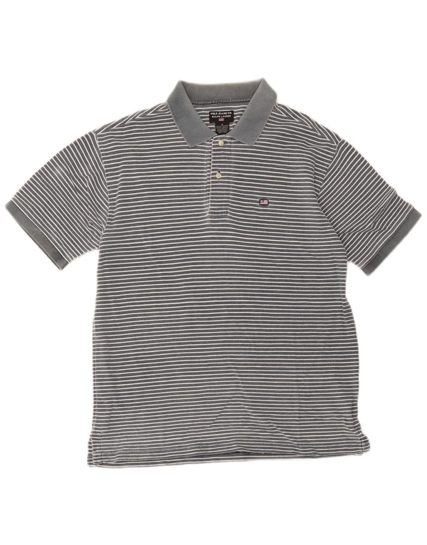 Polo Ralph Lauren Mens Shirt Medium Blue Pinstripe Cotton