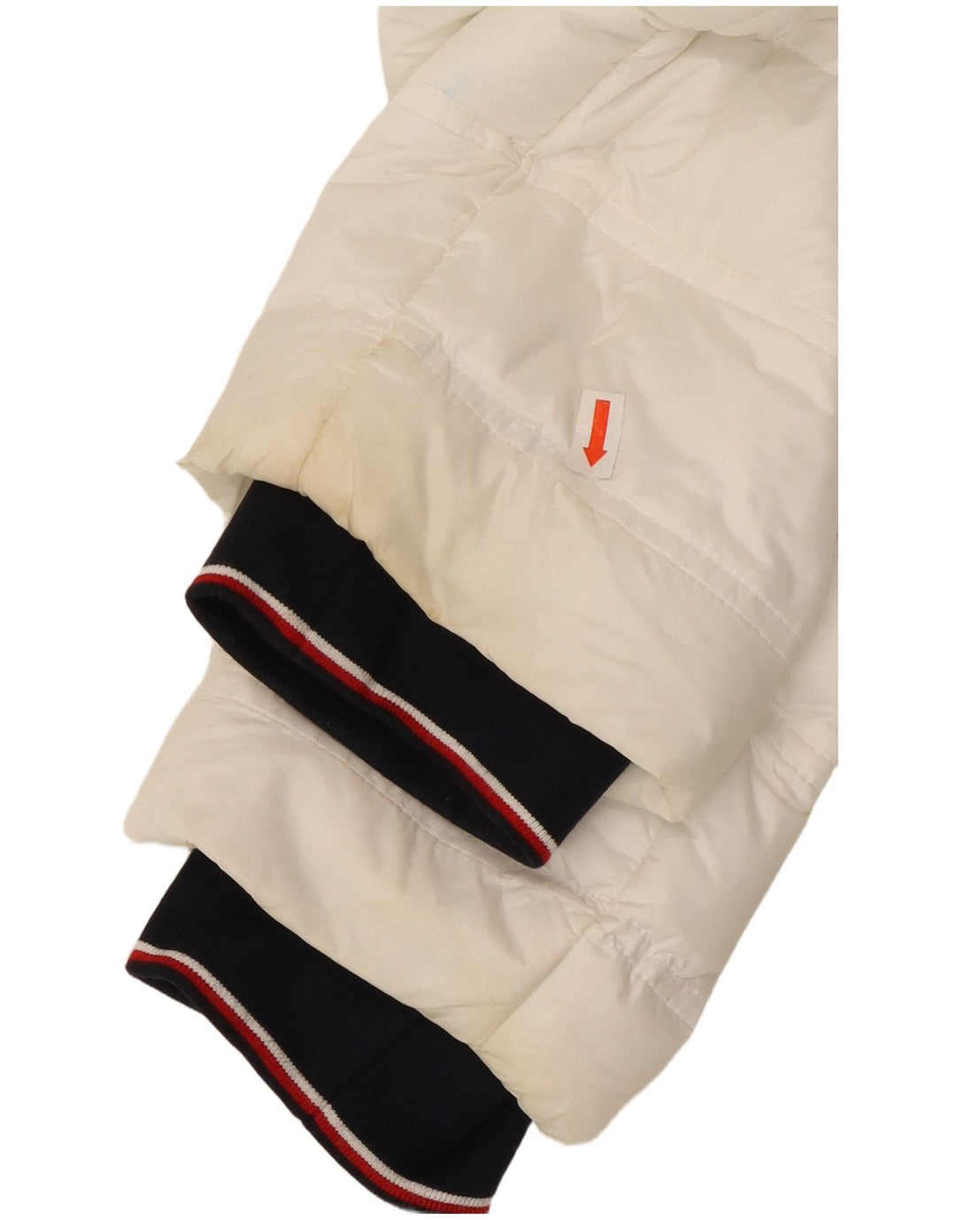 TOMMY HILFIGER Womens Padded Jacket UK 16 Large White Polyamide