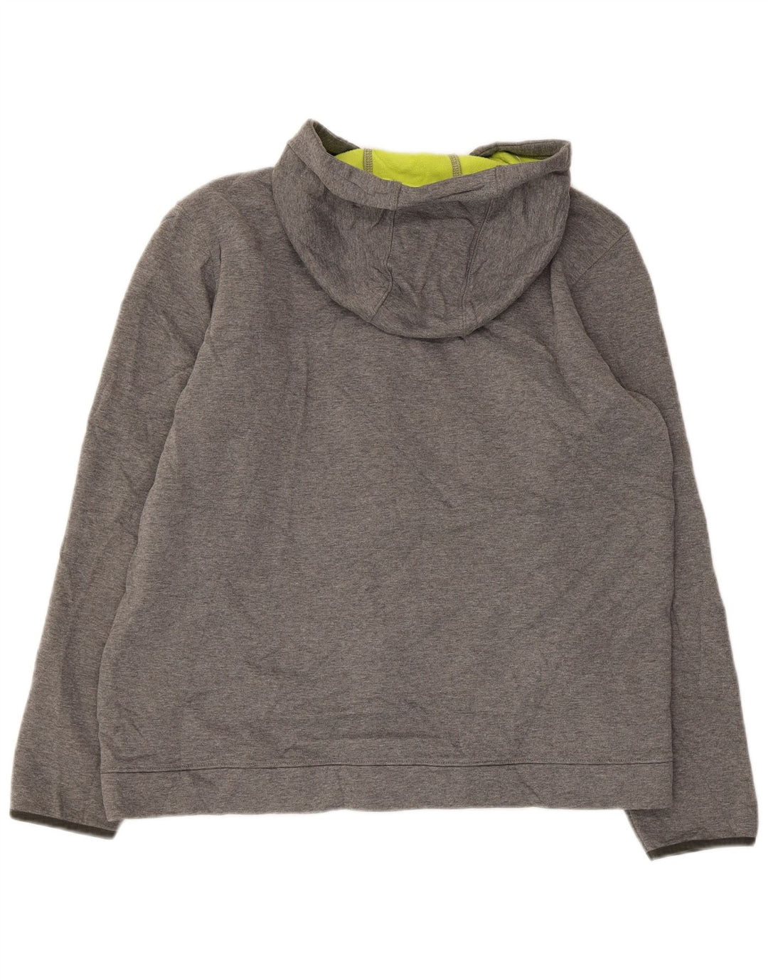 EDDIE BAUER Mens Zip Hoodie Sweater Large Grey Polyester