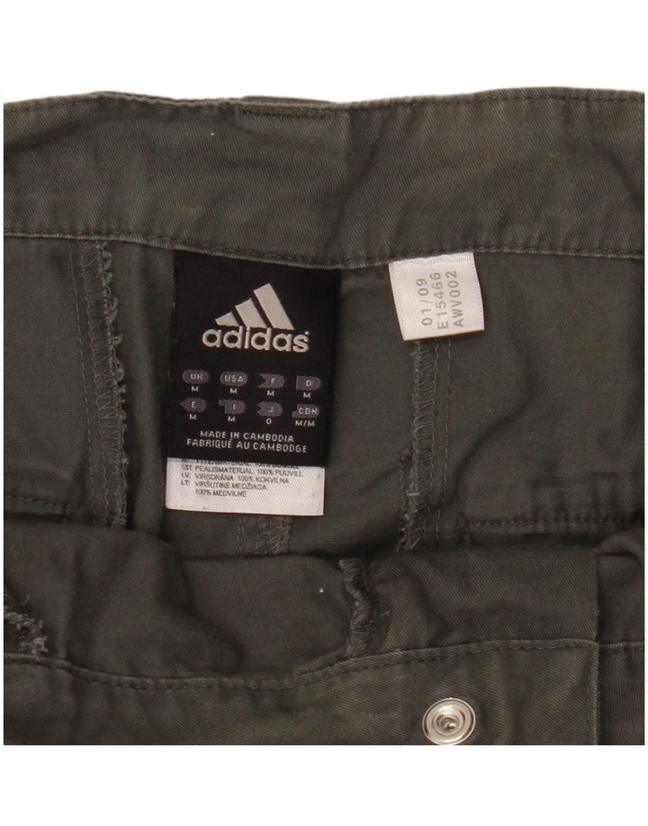 Adidas Mens Cargo Shorts Medium W34 Grey Cotton