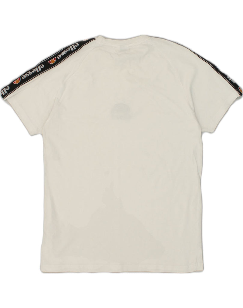 ELLESSE Mens T-Shirt Top XS White Cotton | Vintage Ellesse | Thrift | Second-Hand Ellesse | Used Clothing | Messina Hembry 