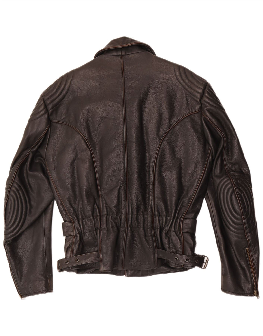 Richa Mens Motorstyle Leather Biker Jacket EU 52 XL Brown