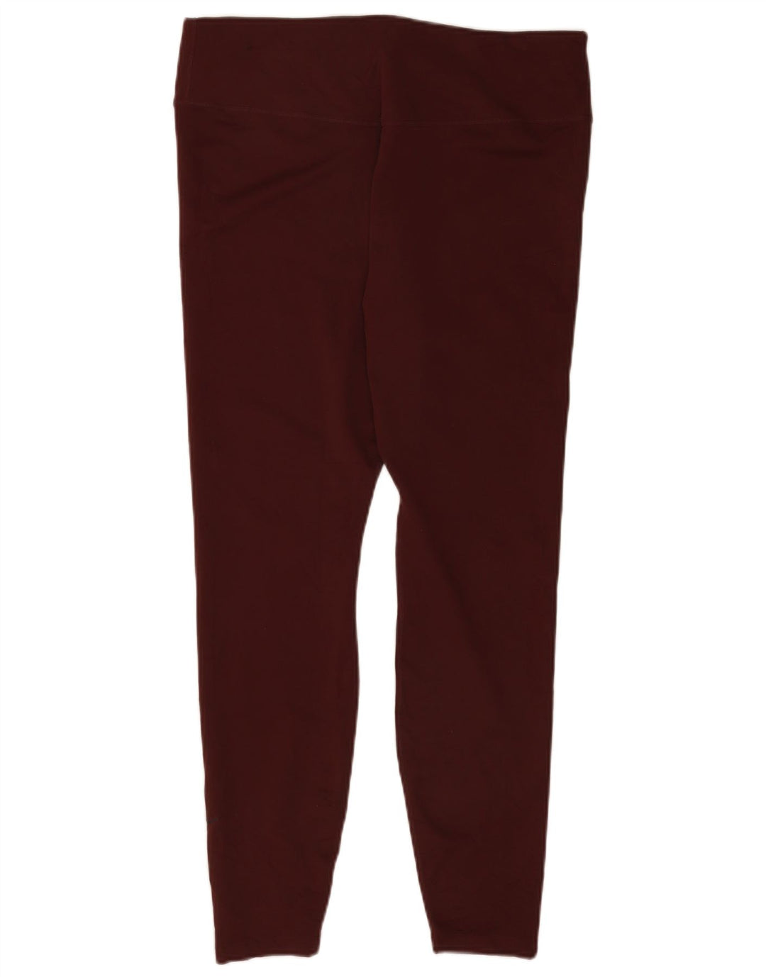 Nike Womens Dri Fit Leggings UK 20 2XL Maroon Polyester