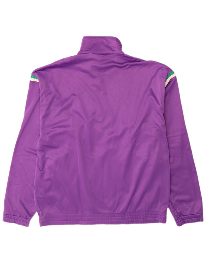 Fila Mens Graphic Tracksuit Top Jacket IT 56 2XL Purple Polyester