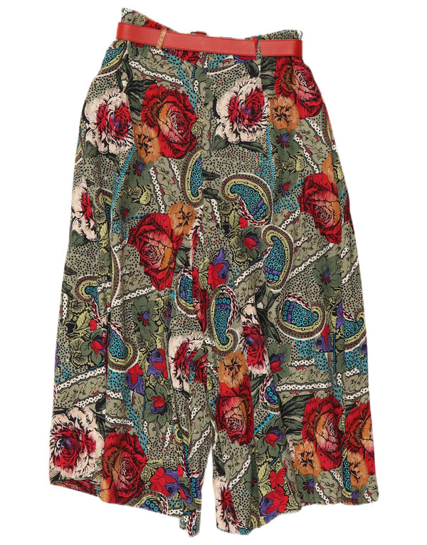 Vintage Womens High Waist Harem Trousers EU 38 Medium W26 L19 Multicoloured