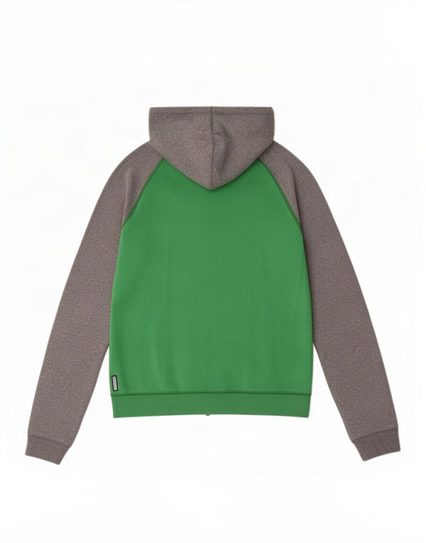 Armani Jeans Womens Graphic Zip Hoodie Sweater UK 16 Large Green