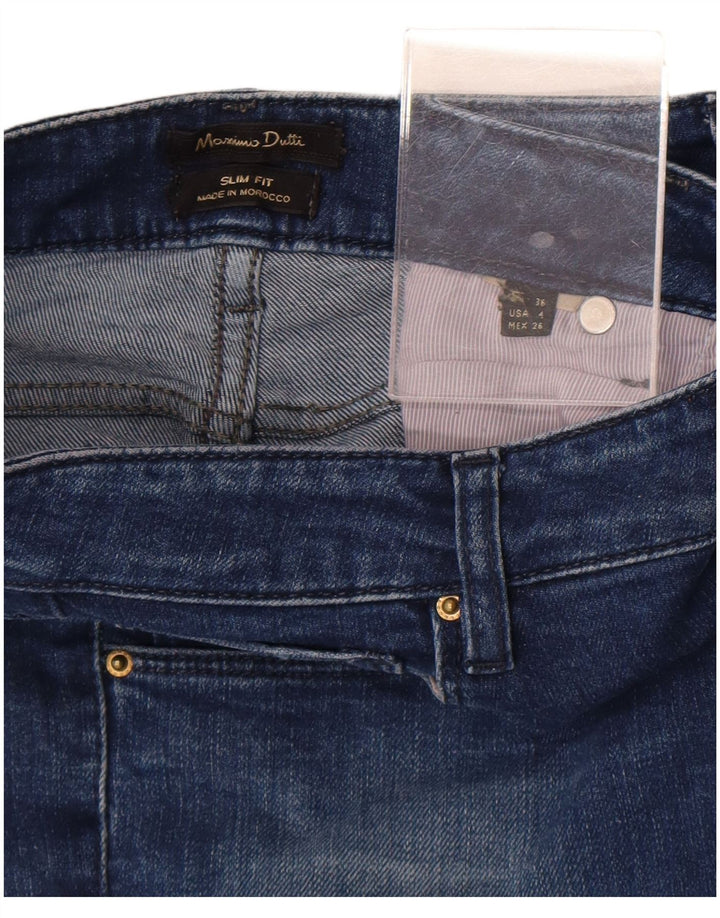 Massimo Dutti Womens Slim Jeans EU 36 XS W26 L30 Blue