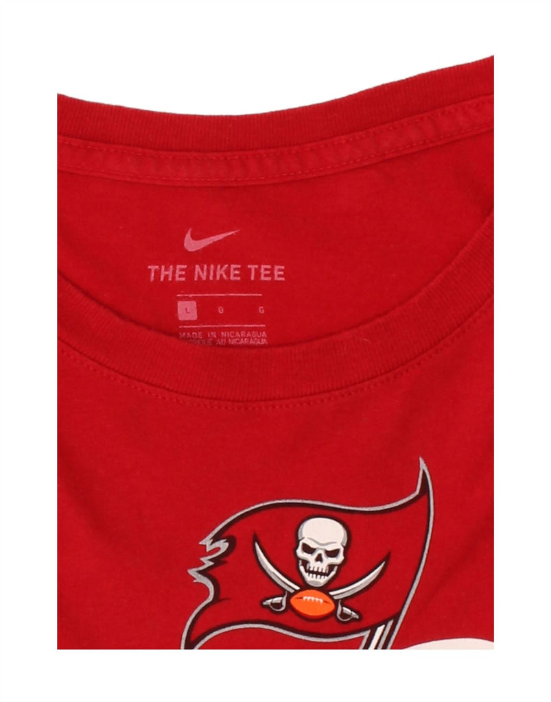 NIKE Mens Graphic T-Shirt Top Large Red Vintage Nike and Second-Hand Nike from Messina Hembry 
