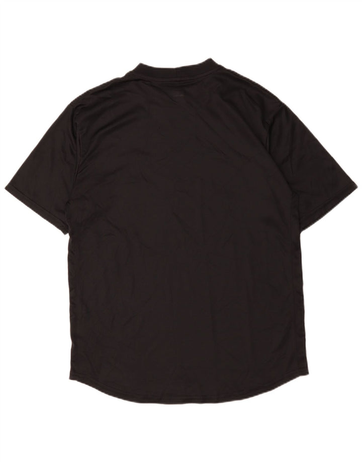 Nike Mens Dri Fit T-Shirt Top Medium Black Polyester