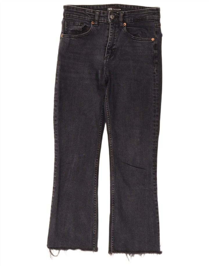 Zara Womens Bootcut Jeans EU 36 XS W26 L27 Black