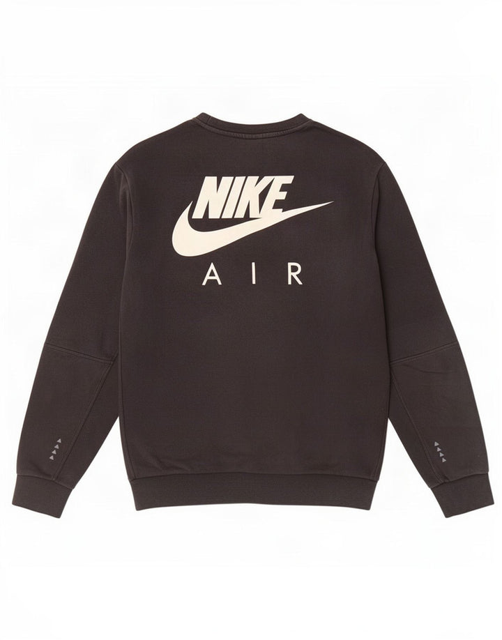 Nike Mens Graphic Sweatshirt Jumper Small Black Cotton