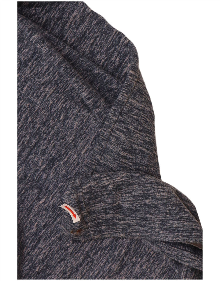 HOLLISTER Mens T-Shirt Top Small Navy Blue Flecked Cotton