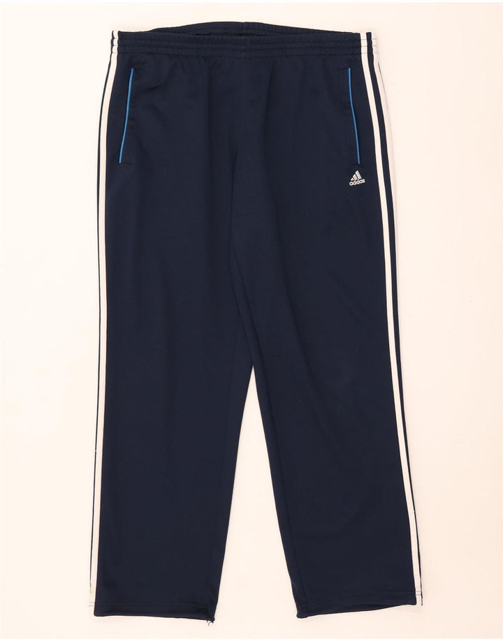 Adidas Mens Tracksuit Trousers UK 44/46 Large  Navy Blue Polyester