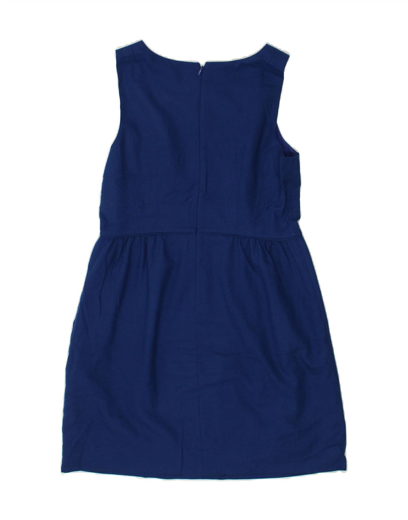 J. CREW Womens Sleeveless A-Line Dress US 10 Large Blue | Vintage J. Crew | Thrift | Second-Hand J. Crew | Used Clothing | Messina Hembry 