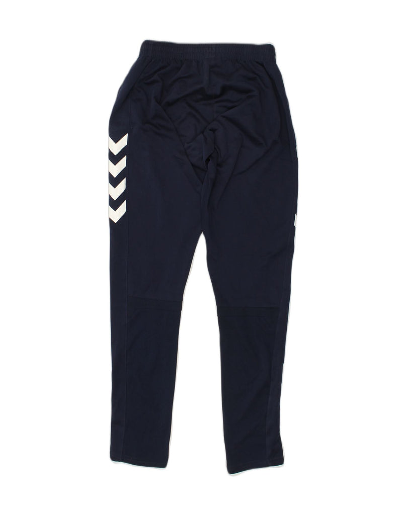 HUMMEL Boys Tracksuit Trousers 15-16 Years Navy Blue Polyester | Vintage Hummel | Thrift | Second-Hand Hummel | Used Clothing | Messina Hembry 