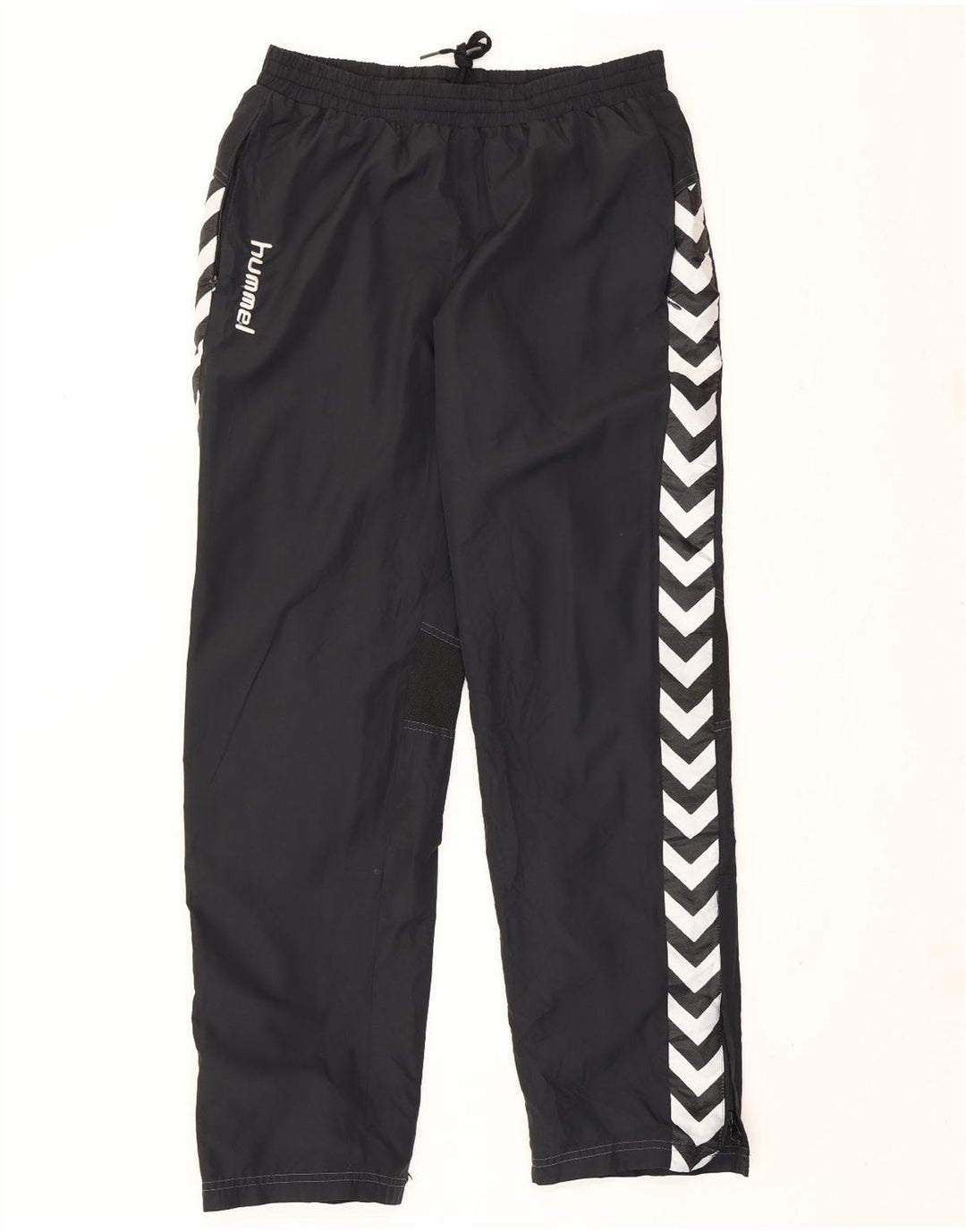 Hummel Mens Graphic Tracksuit Trousers Medium Black Polyester