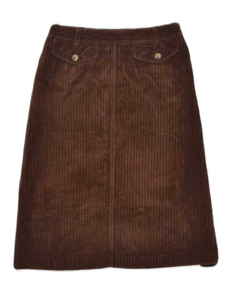 PIU & PIU Womens Corduroy Skirt IT 42 Medium W28 Brown Cotton | Vintage Piu & Piu | Thrift | Second-Hand Piu & Piu | Used Clothing | Messina Hembry 