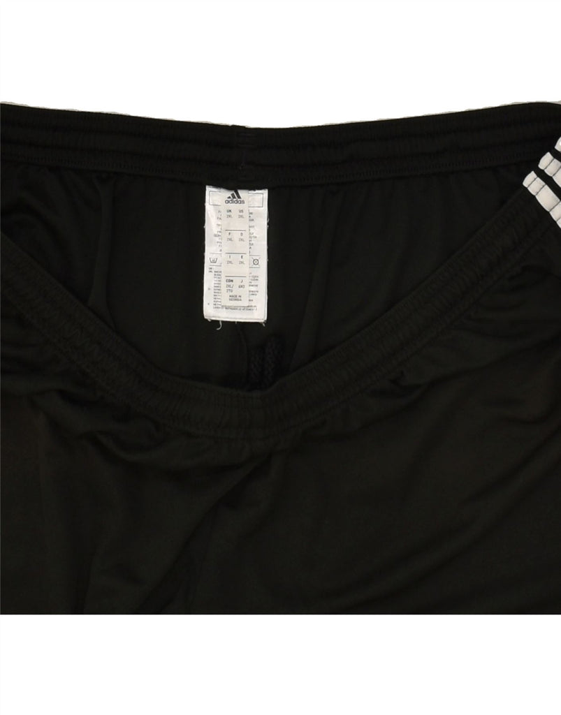 ADIDAS Mens Sport Shorts 2XL Black Polyester | Vintage Adidas | Thrift | Second-Hand Adidas | Used Clothing | Messina Hembry 