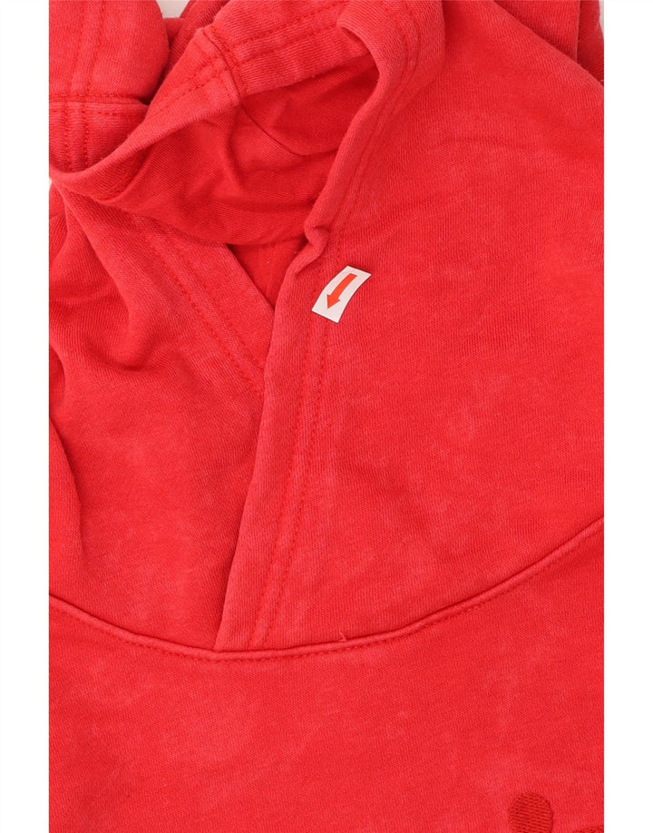 LEVI'S Boys Graphic Hoodie Jumper 13-14 Years Red Cotton
