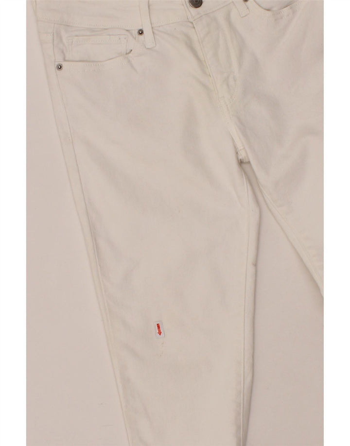 LEVI'S Womens 711 Skinny Jeans W28 L30  White Cotton Vintage Levi's and Second-Hand Levi's from Messina Hembry 