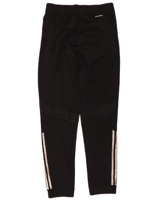 Adidas Mens Climawarm Crop Tracksuit Trousers Joggers Small Black Polyester