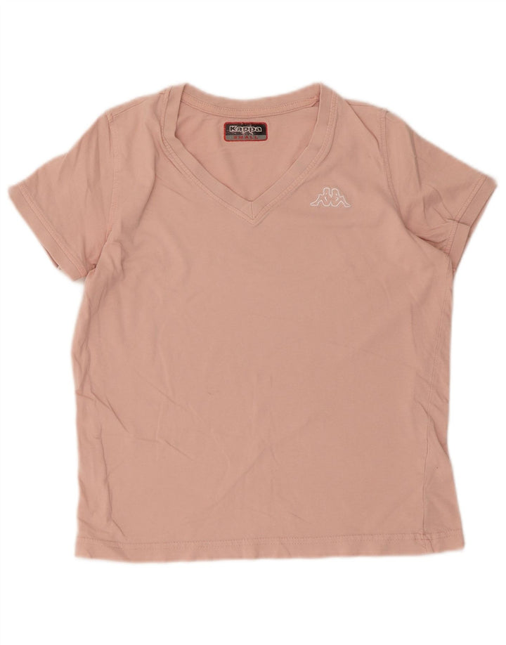 Kappa Womens Crop T-Shirt Top UK 10 Small Pink