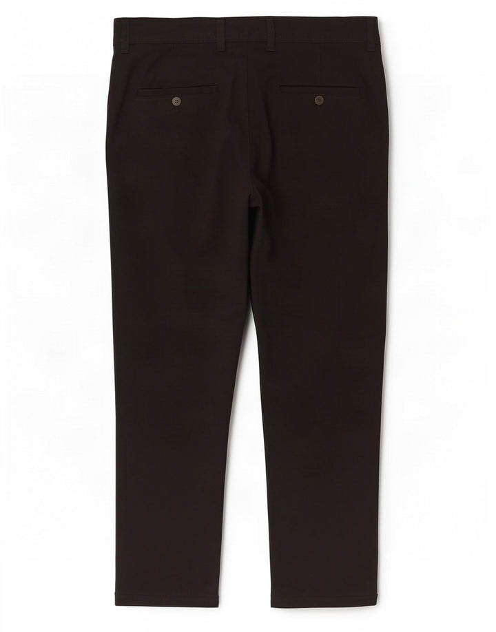Zara Mens Cropped Trousers EU 44 Large W34 L25 Black Polyester