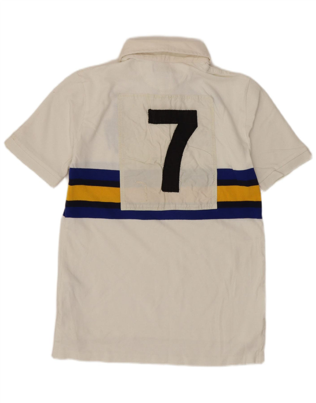 Polo Ralph Lauren Boys Polo Shirt 10-11 Years Medium White Striped