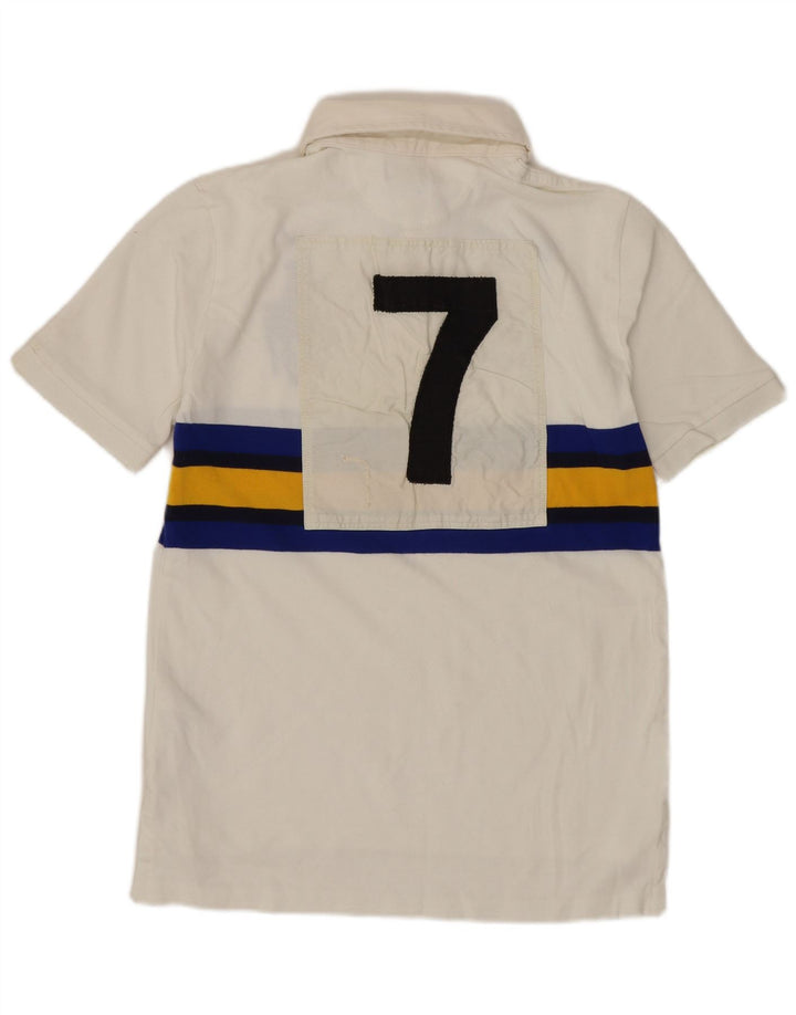 Polo Ralph Lauren Boys Polo Shirt 10-11 Years Medium White Striped