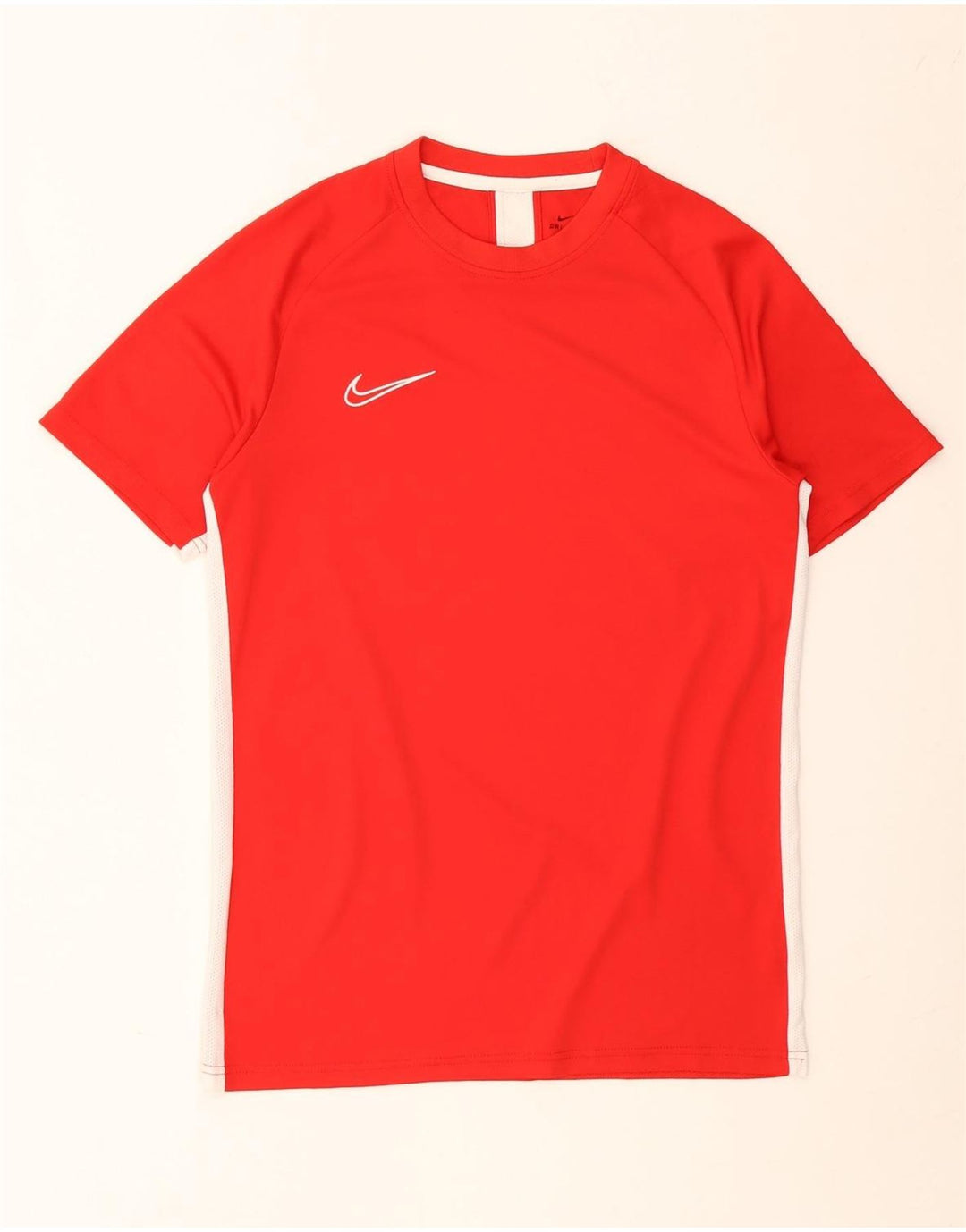 Nike Mens Dri Fit T-Shirt Top Medium Red Colourblock