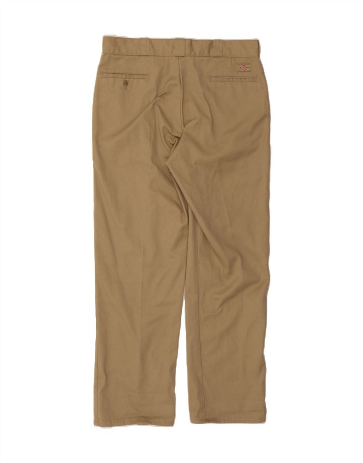 DICKIES Mens Straight Chino Trousers W36 L31 Beige Polyester Vintage Dickies and Second-Hand Dickies from Messina Hembry 
